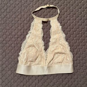 Cream Lace Bralette